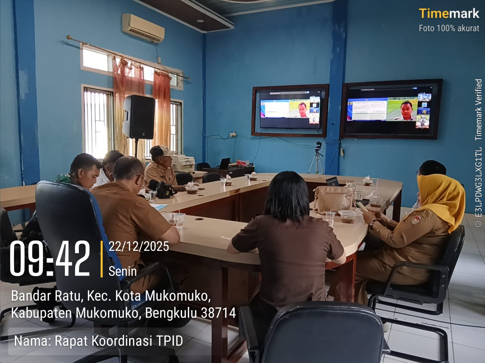 Jelang Nataru, Pemkab Mukomuko Ikuti Rakor Pengendalian Inflasi